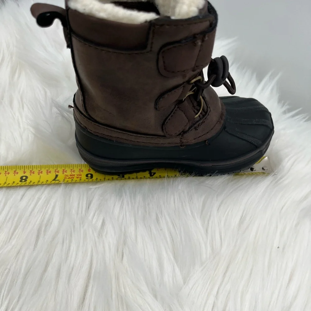 London Fog Collection Boots Size 5 Toddler Brown Cold Weather Winter Shoes